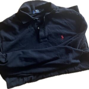 Polo by Ralph Lauren Men's Dark Polo with Red Logo
